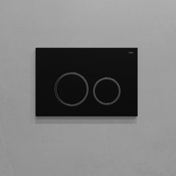 Клавиша смыва Iddis Unifix, черная (UNI03BCi77)